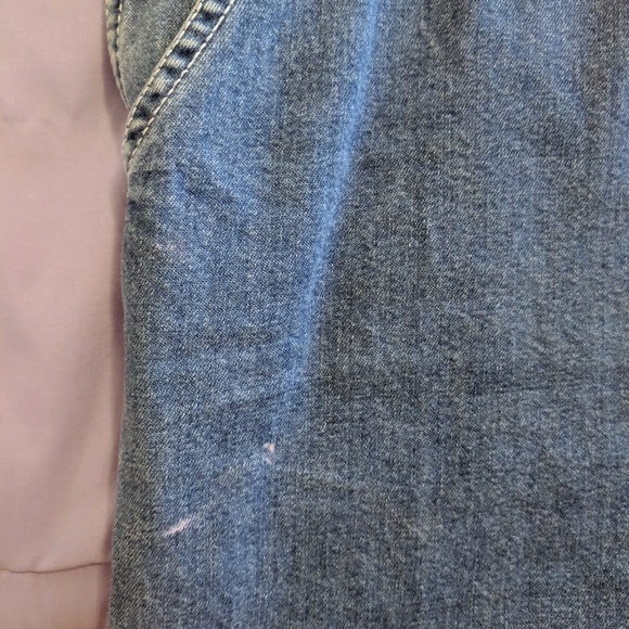 Gap Industrial Overall Shorts Blue Jean Romper - Picture 5 of 5